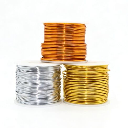 9GA 3MM，0.67 Pound 50 ft Gold Aluminum Wire for Crafting Bendable Sculpting Wire, Tarnish Resistant for Jewelry Making, Sculpture & DIY Art Crafts in Saudi Arabia