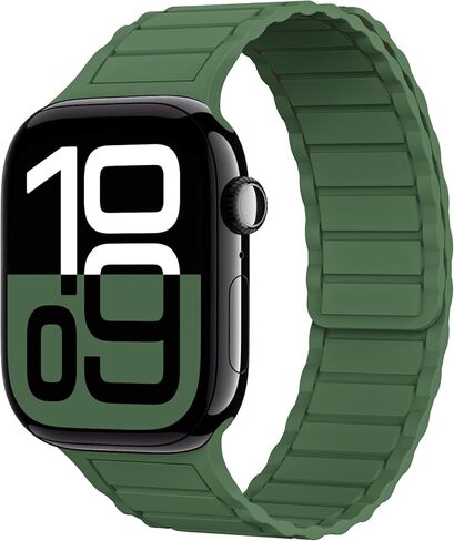 THWALK أحزمة سيليكون رياضية بحلقة منفردة مغناطيسية متوافقة مع Apple Watch Ultra 2/Ultra SE Series 10 9 8 7 6 5 4 49 ملم 46 ملم 45 ملم 44 ملم 42 ملم 41 ملم 40 ملم للنساء والرجال in Saudi Arabia