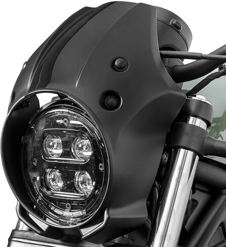 غطاء أمامي للدراجة النارية مناسب للزجاج الأمامي لـ Rebel 500 300 CMX500 CMX300 2017-2026 (أسود) in Kuwait