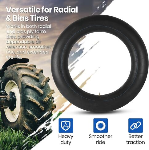 AR-PRO 11.2-28/12.4-28 أنبوب داخلي للجرار عالي التحمل مع جذع صمام TR218A، أنبوب مطاطي بوتيل لجرار المزرعة، والتنفيذ، والمعدات الزراعية - عبوتان in Kuwait