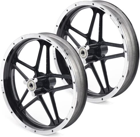 مجموعة عجلات محور الإطارات الأمامية والخلفية مقاس 2.50-10 بوصة لدراجة الجيب الصغيرة E-bike 49-50cc دراجة ترابية من الألومنيوم محور إطار العجلة، سكوتر كهربائي ثنائي الأشواط، دراجة إلكترونية، دراجة جيب صغيرة، دراجة ترابية صغيرة in Kuwait