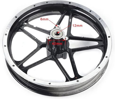 مجموعة عجلات محور الإطارات الأمامية والخلفية مقاس 2.50-10 بوصة لدراجة الجيب الصغيرة E-bike 49-50cc دراجة ترابية من الألومنيوم محور إطار العجلة، سكوتر كهربائي ثنائي الأشواط، دراجة إلكترونية، دراجة جيب صغيرة، دراجة ترابية صغيرة in Kuwait
