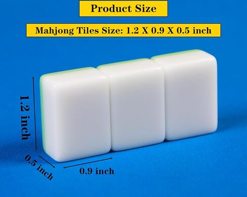 166 Blank Mahjong Tiles 1.2-inch Green Blank Mahjong Tile Set in Saudi Arabia