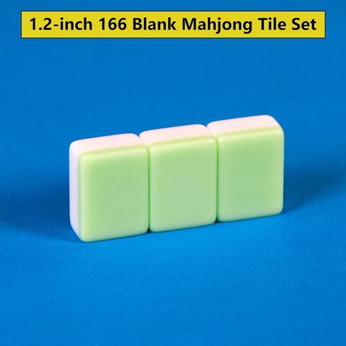 166 Blank Mahjong Tiles 1.2-inch Green Blank Mahjong Tile Set in Saudi Arabia