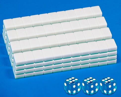 166 Blank Mahjong Tiles 1.2-inch Green Blank Mahjong Tile Set in Saudi Arabia