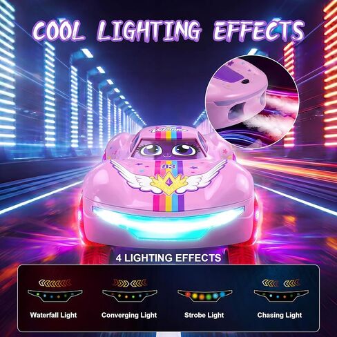 سيارة الانجراف RC بمستشعر الإيماءات، سيارة تحكم عن بعد يتم التحكم فيها يدويًا للأولاد من سن 6 إلى 12 عامًا مع رذاذ رذاذ، وعجلات إضاءة LED ودوران 360 درجة، بطاريات مزدوجة 2.4 جيجا هرتز لمدة 50 دقيقة، لعبة هواية هدية عيد ميلاد، وردي in Kuwait