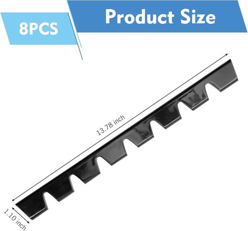 8PCS Bumper Scrape Guard for Cars, Anti-Scratch Front Bumper Guard, Compatible with Lowered Sport Cars or Luxury Cars, Front Lip Splitter Scrape Guard Skid, Bumper Protector Sticker in Kuwait