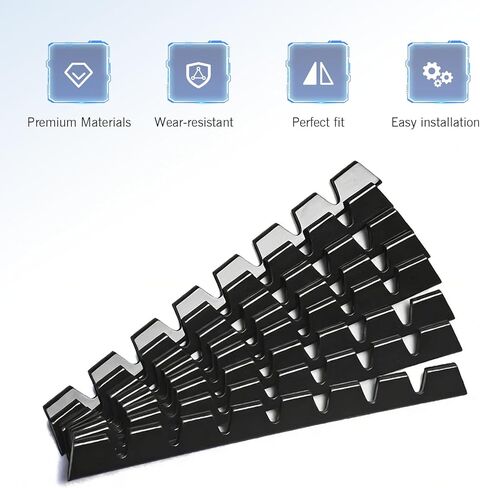 8PCS Bumper Scrape Guard for Cars, Anti-Scratch Front Bumper Guard, Compatible with Lowered Sport Cars or Luxury Cars, Front Lip Splitter Scrape Guard Skid, Bumper Protector Sticker in Kuwait