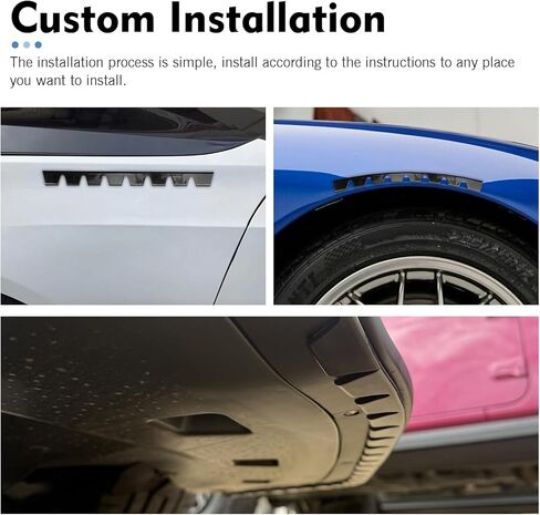 8PCS Bumper Scrape Guard for Cars, Anti-Scratch Front Bumper Guard, Compatible with Lowered Sport Cars or Luxury Cars, Front Lip Splitter Scrape Guard Skid, Bumper Protector Sticker in Kuwait