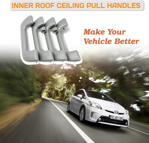 4PCS Front & Rear Interior Roof Grab Handles for Toyota Corolla, 4Runner, Yaris, Prius, RAV4 2005-2021, Replacement 74610-52030 74610-52020 in Saudi Arabia
