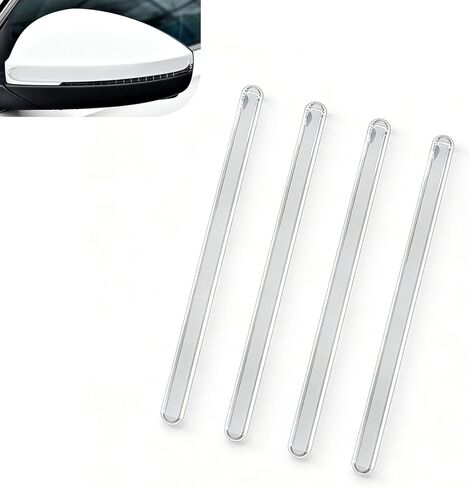 4 PCS Car Door Guard Strip, 15.7In Universal Rear Bumper Protector, PVC High Elasticity Anti-scratch Protector Trim, Self-adhesive Flexible Car Side Door Edge Guards (Transparent) in Saudi Arabia