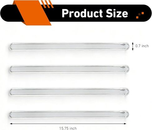 4 PCS Car Door Guard Strip, 15.7In Universal Rear Bumper Protector, PVC High Elasticity Anti-scratch Protector Trim, Self-adhesive Flexible Car Side Door Edge Guards (Transparent) in Saudi Arabia