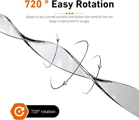 4 PCS Car Door Guard Strip, 15.7In Universal Rear Bumper Protector, PVC High Elasticity Anti-scratch Protector Trim, Self-adhesive Flexible Car Side Door Edge Guards (Transparent) in Saudi Arabia