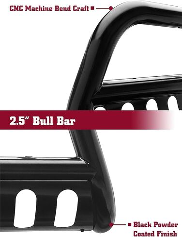 TAC Bull Bar Fit 2003-2009 Toyota 4Runner 2.5 بوصة فرشاة أمامية سوداء واقي مصد للشبكة واقي دفع للطرق الوعرة ملحقات خارجية للسيارات in Kuwait