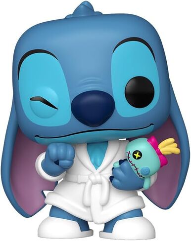 Funko Pop! Disney: Lilo & Stitch - Stitch in Robe Limited Edition Exclusive Vinyl Figure Collectibles Bundled with Box Protector in Kuwait