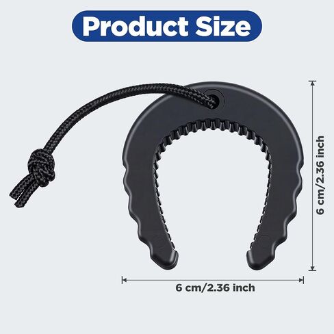 Sibba Rubber Doors Stopper with Nylon Paracord Attachments for Easy Grab Access First Responder Doors Stop Door Jam Door Wedge Stopper Police Law Enforcement Tool, Black in Kuwait