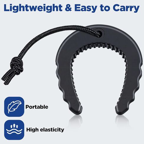 Sibba Rubber Doors Stopper with Nylon Paracord Attachments for Easy Grab Access First Responder Doors Stop Door Jam Door Wedge Stopper Police Law Enforcement Tool, Black in Kuwait