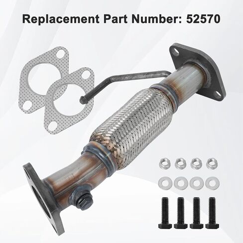 52570 استبدال الأنابيب المرنة الأمامية، متوافق مع 2012-2017 Hyundai Accent & Kia Rio 1.6L، يستبدل 52570 in Kuwait