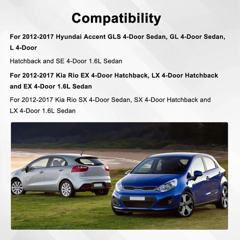 52570 استبدال الأنابيب المرنة الأمامية، متوافق مع 2012-2017 Hyundai Accent & Kia Rio 1.6L، يستبدل 52570 in Kuwait