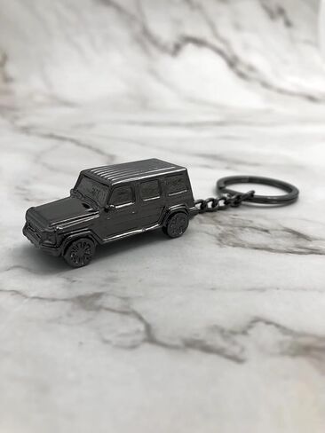 سلسلة مفاتيح سيارة G Wagon، حلقة مفاتيح معدنية سوداء للسيارة، حلية سيارة SUV مقاس 2 بوصة in Kuwait