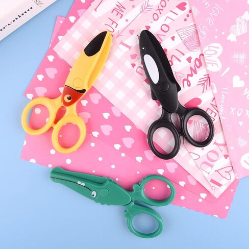 ASTARON Toddler Safety Scissors, Cute Crocodile Kids Preschool Training Scissors, Art Craft Plastic Scissors for Preschool Supplies and Scrapbooking Supplies in Kuwait