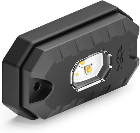 مصباح صخري صغير مقاس 3 بوصات ومصباح مقصورة من Feniex | حامل سطحي مدمج، 3 مصابيح LED، مصابيح LED فائقة السطوع 3 وات، فئة SAE 1 | ضوء محيط سلامة السيارة in Kuwait