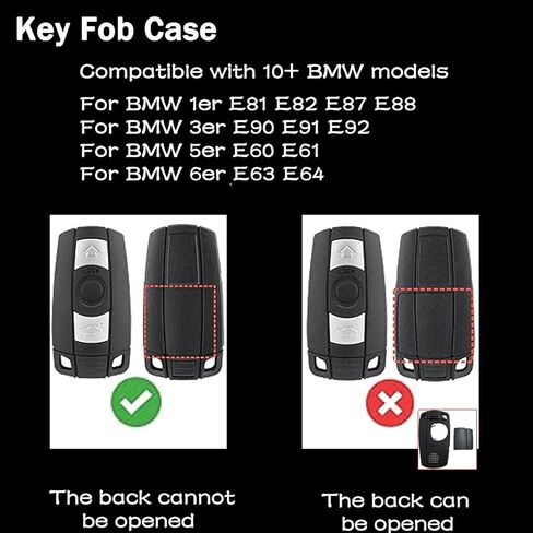 Key Fob Replacement for BMW 1/3/5 Series E90 E92 E93 X5 X6 Z4 E87 E60 E63 E64, with VL2020 Battery, (Rear Cover Non-Openable) FCC ID:KR55WK49127, KR55WK49123; P/N:267T-5WK49127, 6986583, 6986583-05 in Saudi Arabia