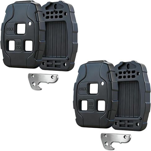 غطاء غطاء مفتاح فوب يناسب لكزس ES300 ES330 GS300 GS400 GS430 GX470 IS300 IS330 LS400 LS430 LX470 RX300 RX330 RX350 RX400h RX450h2 SC430 - مقاوم للكسر ومتين - فتاحة زجاجات (أسود غير لامع * 1) in Kuwait
