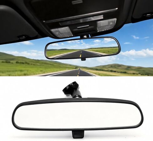 مرآة الرؤية الخلفية الداخلية من Moonlinks متوافقة مع Honda Civic 2016-2021/Fit 2015-2020/Accord 2016-2022/HR-V 2016-2024/CR-V 2017-2024 استبدال المرآة الداخلية لـ 76400-TF0-A01 in Kuwait