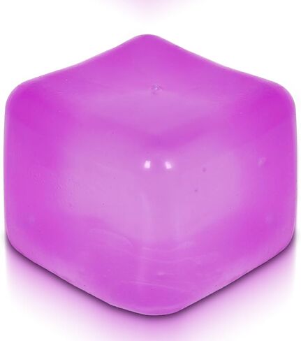Adult-Size 2.76inch/7cm Stress Cube – Larger Than Mini Squishy Cubes, Slow-Rise Sensory Fidget for Stress Relief, Focus & Light Hand Exercise – Safe for Ages 3+ (Blue) in Saudi Arabia