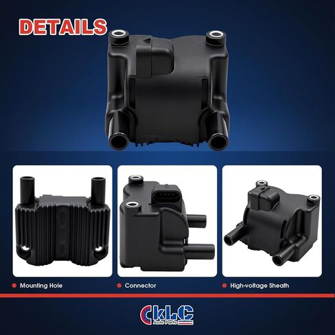 استبدال ملف إشعال النار الفردي KLC 31743-01 210538 مناسب لـ Harley Davidson Softail Touring Dyna Delphi FI 2001-2006 Fat Boy Heritage Classic Road King Electra Glide Deuce Low Rider in Kuwait