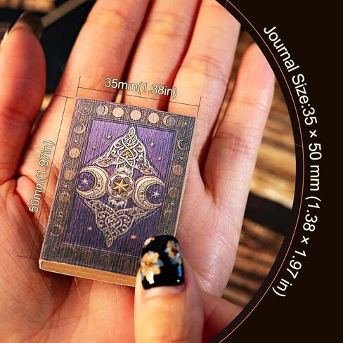 Moriquill Antique Magic Mini Journal Set, 8 Pocket Size Books with Brown and White Kraft Pages, Metal Tin Boxes for Scrapbook Journal Collage DIY Writing in Saudi Arabia