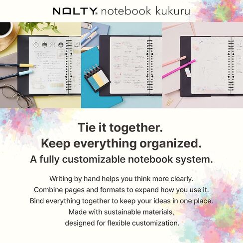 NOLTY kukuru A5 Paper Index Sheets, 6-Tab Divider, Green, NTK1222 in Saudi Arabia