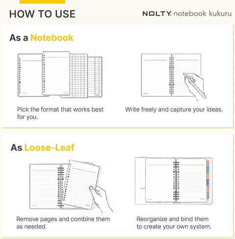 NOLTY kukuru A5 Paper Index Sheets, 6-Tab Divider, Green, NTK1222 in Saudi Arabia