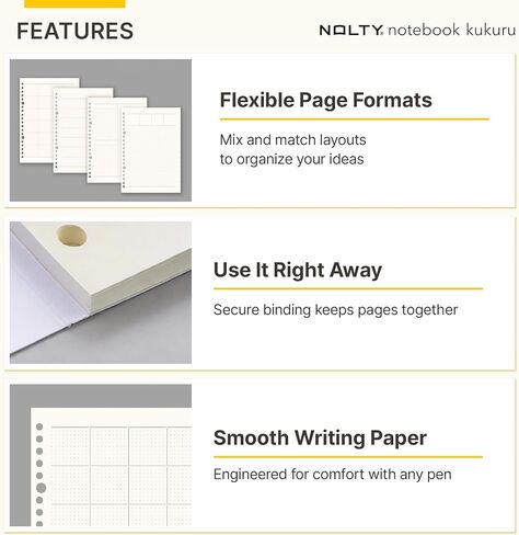 NOLTY kukuru A5 Paper Index Sheets, 6-Tab Divider, Green, NTK1222 in Saudi Arabia