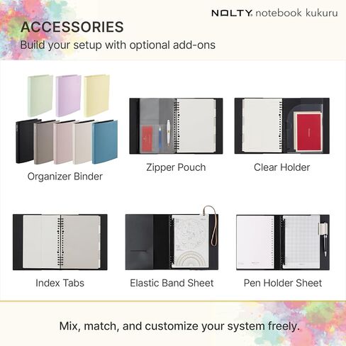NOLTY kukuru A5 Paper Index Sheets, 6-Tab Divider, Green, NTK1222 in Saudi Arabia