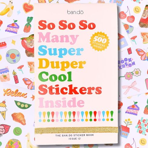 ban.do Sticker Book with Over 700 Assorted Stickers and 35 Sheets with Fun/Colorful/Aesthetic Pack for Scrapbooking Planners or Junk Journals, Issue 12 in Kuwait