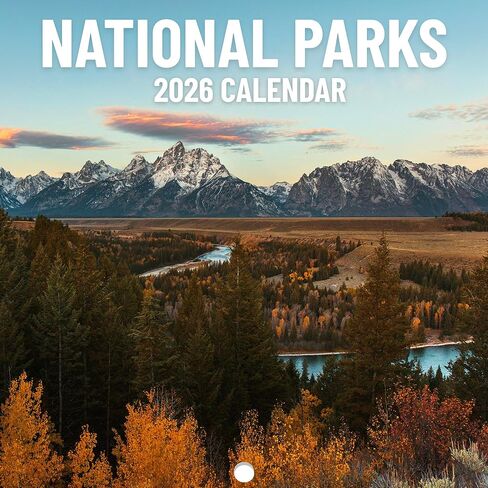 National Parks Calendar 2026 | Stunning Nature Photography of Iconic US Parks | Home & Office Organization | Ideal for Outdoor Enthusiasts | Christmas Gifts For Nature Lovers 12" x 24" (Opened) in Saudi Arabia