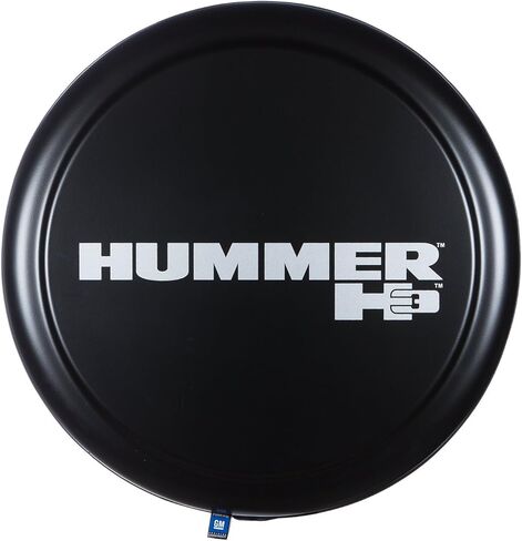 غطاء إطار صلب من Boomerang مقاس 32 بوصة - (وجه من البلاستيك الصلب وشريط من الفينيل من القماش) - شعار Hummer H3 in Kuwait