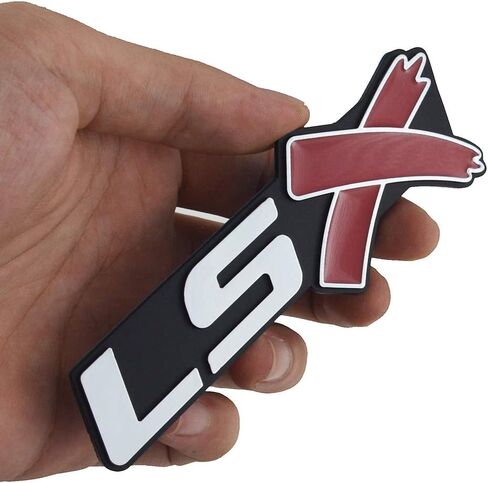 Chrome Red LSX Fender Emblem Decal Badge Nameplate Letter 3D Raised Strong Adhesive Fit for 1500 2500 3500 (Pair) in Saudi Arabia
