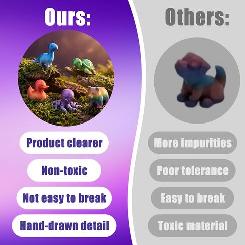 Hysagtek 100Pcs Mini 3D Printed Animals Blind Bag - Mystery Pack Flexible Articulated Fidget Toys Realistic Mini Animals Figures for Desk Decor Rewards Goodie Bags Party Favors Birthday Gifts in Saudi Arabia