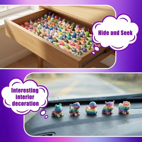 Hysagtek 100Pcs Mini 3D Printed Animals Blind Bag - Mystery Pack Flexible Articulated Fidget Toys Realistic Mini Animals Figures for Desk Decor Rewards Goodie Bags Party Favors Birthday Gifts in Saudi Arabia
