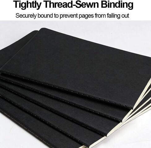 2 Pack Pocket Personal Organizers(3.94In x 5.51In), 30 Sheets Portables Line Journal with Soft Cover for Writing, Notepad for Office Home School, Diary Subject for Traveler Worker Women Men, Black in Kuwait