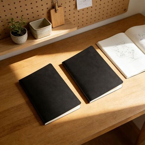 2 Pack Pocket Personal Organizers(3.94In x 5.51In), 30 Sheets Portables Line Journal with Soft Cover for Writing, Notepad for Office Home School, Diary Subject for Traveler Worker Women Men, Black in Kuwait