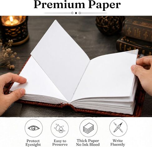 Hocus Pocus Leather Journal Halloween Decorations Blank Spell Book of Shadows with Lock Clasp Decor Prop Vintage Bound Notebook Witchcraft Wiccan Grimoire Magic Eye And Witch Decoartions Perfect for Spooky Gifts And Spooky Decor 3.5X5 INCH (HOCUS POCUS) in Saudi Arabia