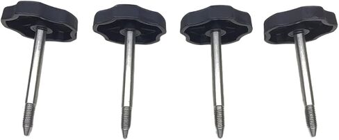 4 PCS Soft Top Window Frame Knob Door Surround Knob with Pin Compatible with Jeep Wrangler TJ 1997 to 2006 in Kuwait
