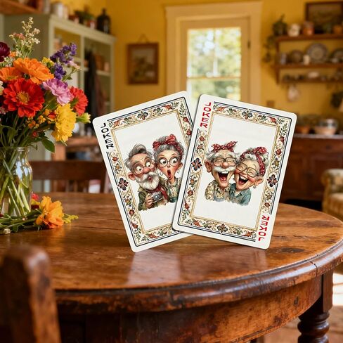 Playing Cards, Poker Card, 54 Unique Exquisite Illustrations, Non-Slip Texture Design, Perfect in Kuwait