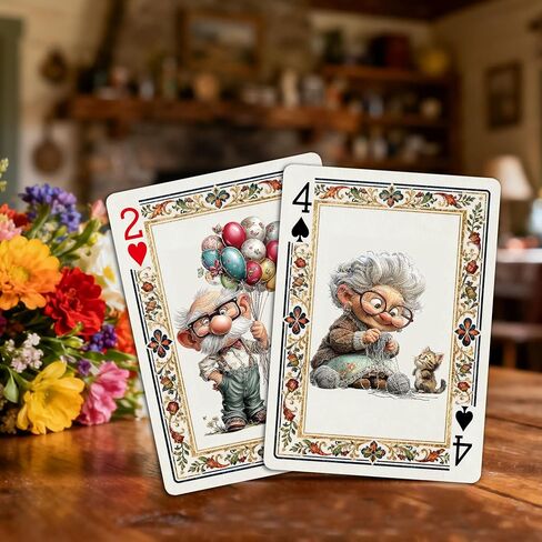 Playing Cards, Poker Card, 54 Unique Exquisite Illustrations, Non-Slip Texture Design, Perfect in Kuwait