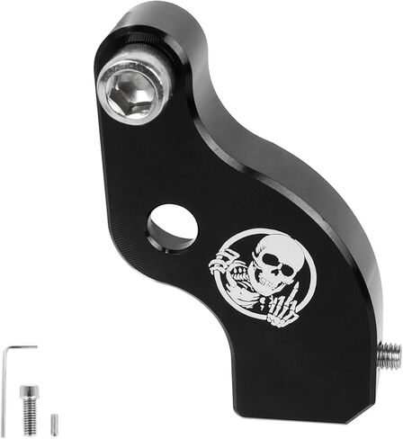 Motorcycle Neutral Gear Assistant Shift Fits for Harley Davidson Softail 2018-2026, Fits for Touring and Trike 2017-2026, M8 Aluminum Alloy Neutral Shift Auxiliary Bracket Mount with Skull Pattern in Saudi Arabia