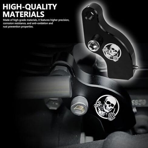Motorcycle Neutral Gear Assistant Shift Fits for Harley Davidson Softail 2018-2026, Fits for Touring and Trike 2017-2026, M8 Aluminum Alloy Neutral Shift Auxiliary Bracket Mount with Skull Pattern in Saudi Arabia